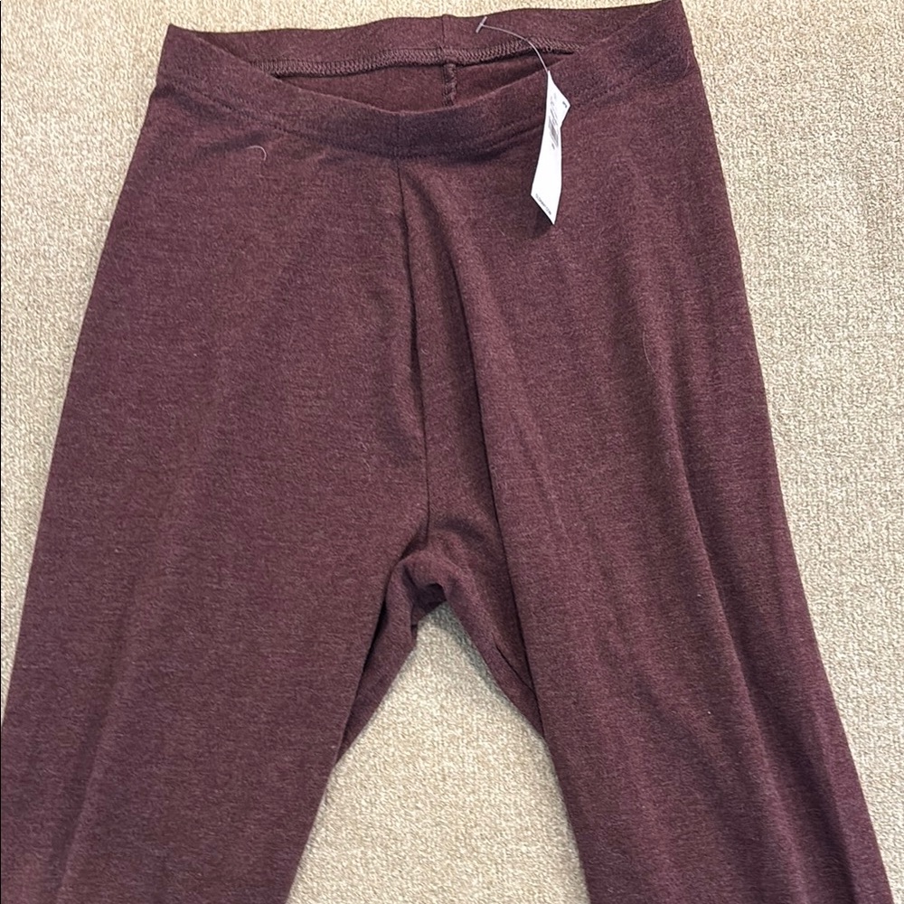 Old Navy Brown Leggings with Seamless Waistband and Stretchy Fit